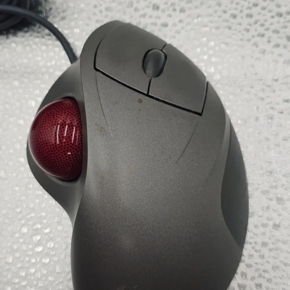 Logitech T-BB18 Wired Optical Trackball Mouse 3-Button Scroll Wheel Tested